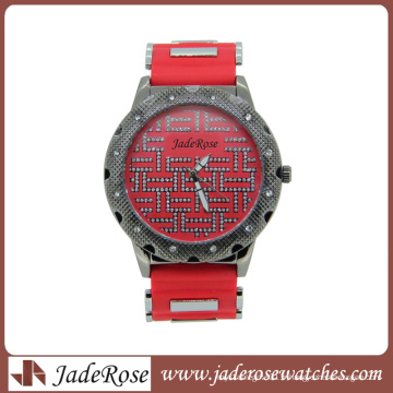 2015 Montre en alliage de silicone de mode la plus chaude